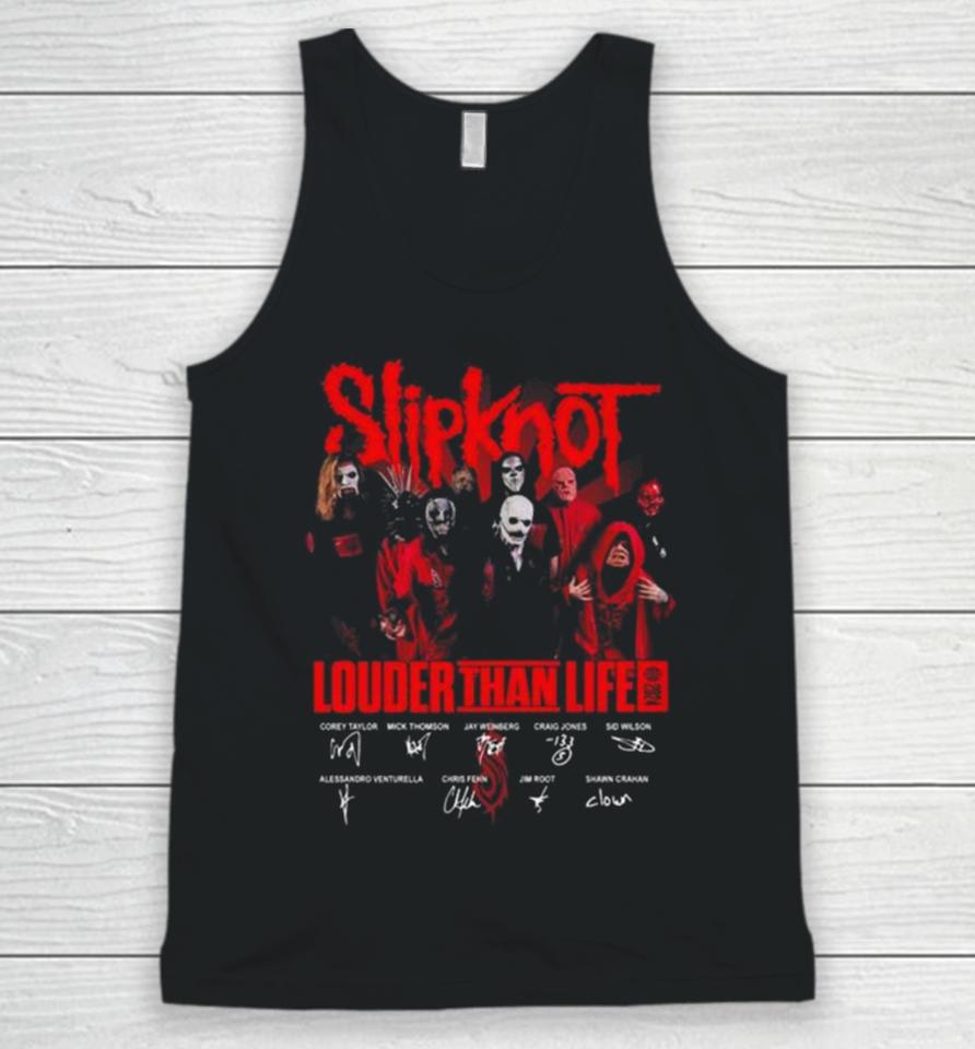 Slipknot Louder Than Life 2024 Signatures Unisex Tank Top