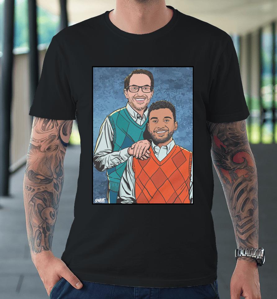 Smack Apparel Best Friends Step Brothers For Miami Football Fan Premium T-Shirt