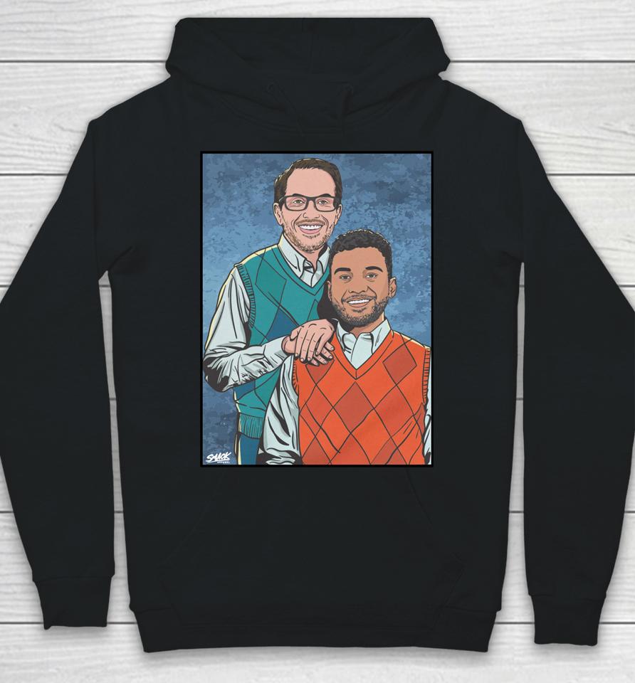 Smack Apparel Best Friends Step Brothers For Miami Football Fan Hoodie
