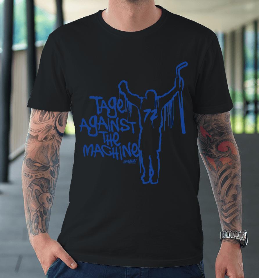 Smack Apparel Buffalo Sabres Tage Thompson Against The Machine Premium T-Shirt