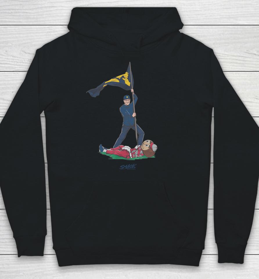Smack Apparel Plant The Flag Michigan College Fans Hoodie