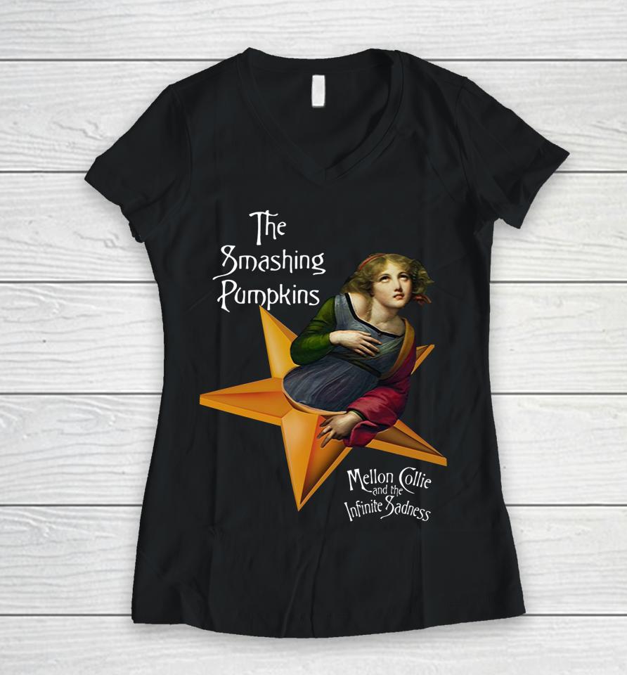Smashing Pumpkins Women V-Neck T-Shirt