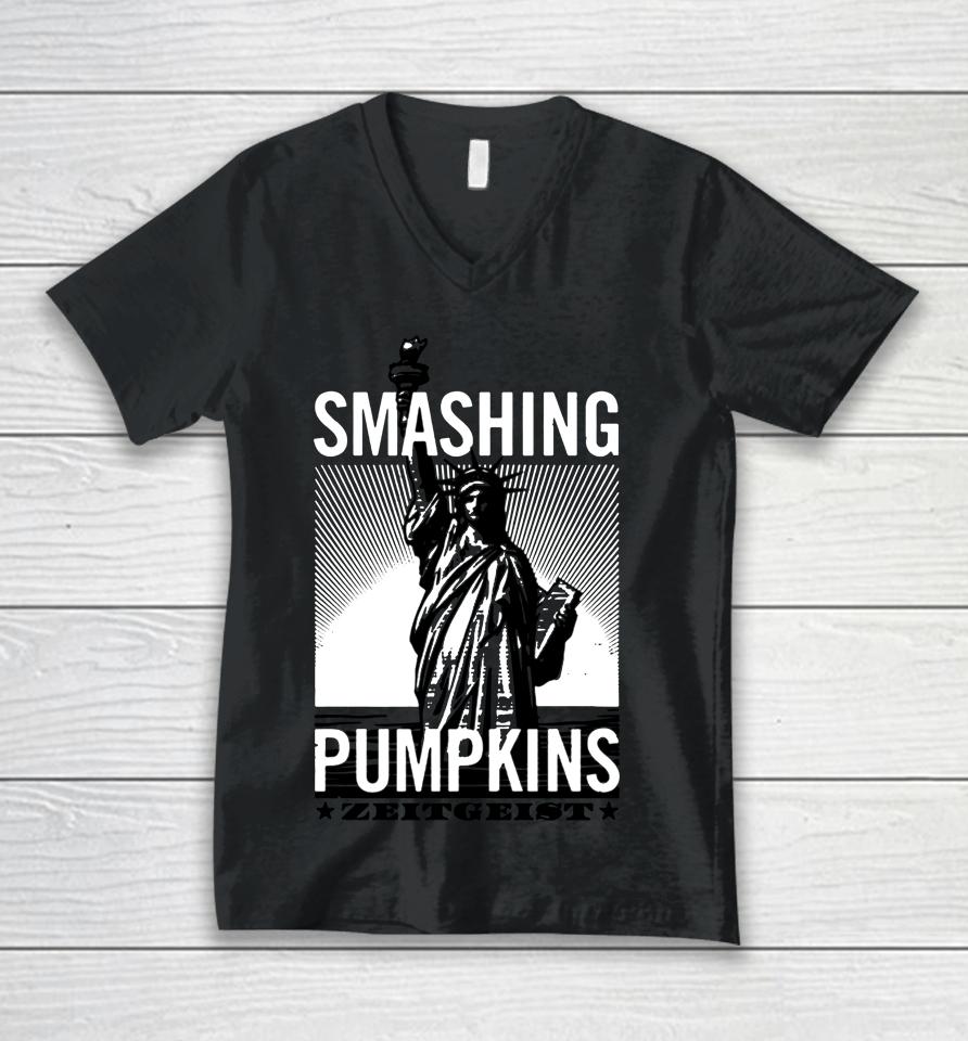 Smashing Pumpkins Zeitgeist Unisex V-Neck T-Shirt
