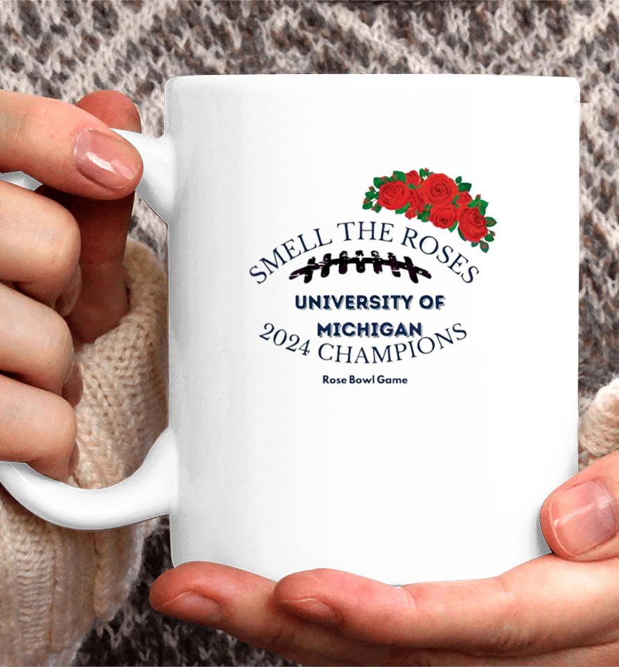 Smell The Roses University Of Michigan Champions Coffee Mug
