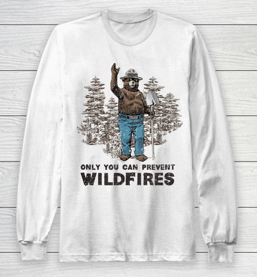 Smokey Bear Only You Can Prevent Wildfires Long Sleeve T-Shirt