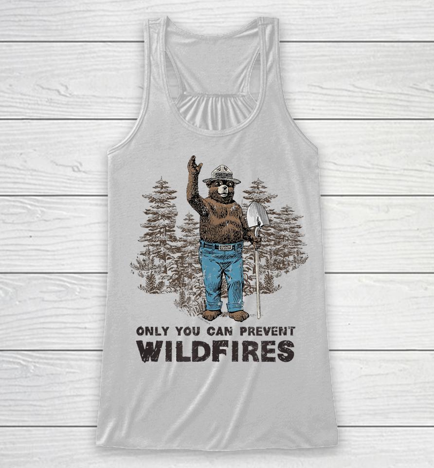 Smokey Bear Only You Can Prevent Wildfires Racerback Tank