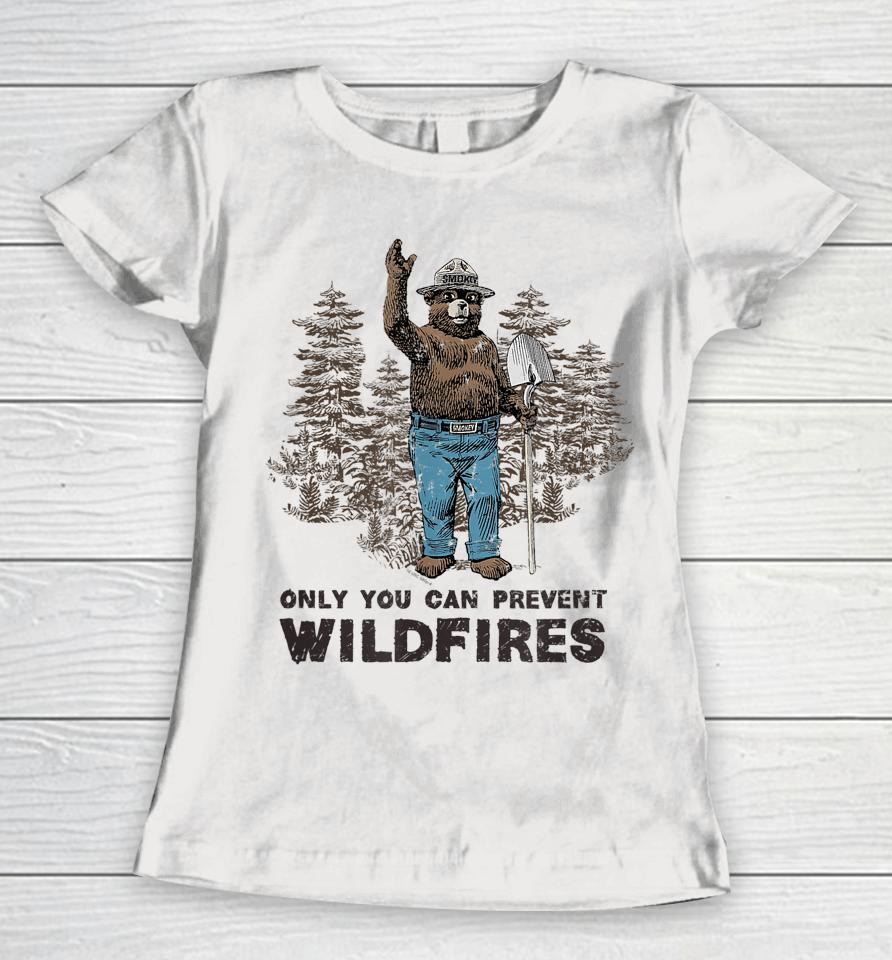 Smokey Bear Only You Can Prevent Wildfires Women T-Shirt
