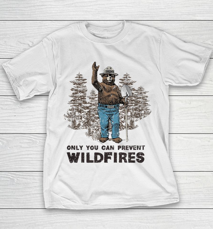 Smokey Bear Only You Can Prevent Wildfires Youth T-Shirt