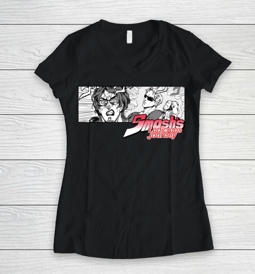 Smosh Bizarre Adventure Women V-Neck T-Shirt