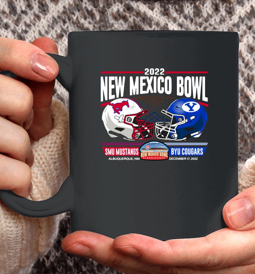 Smu Mustangs Vs Byu Cougars New Mexico Bowl 2022 Helmets Coffee Mug