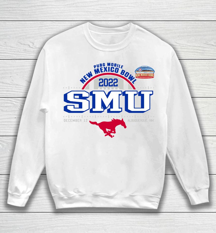 Smu Mustangs White New Mexico Bowl Sweatshirt