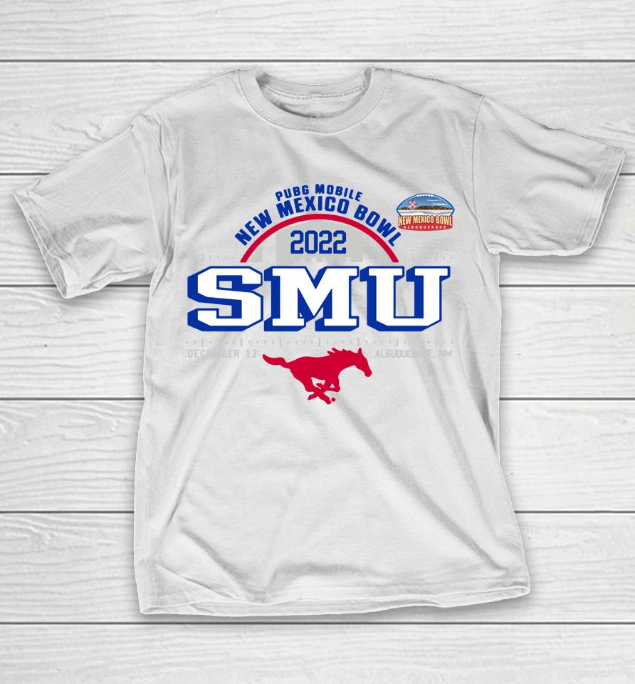Smu Mustangs White New Mexico Bowl T-Shirt