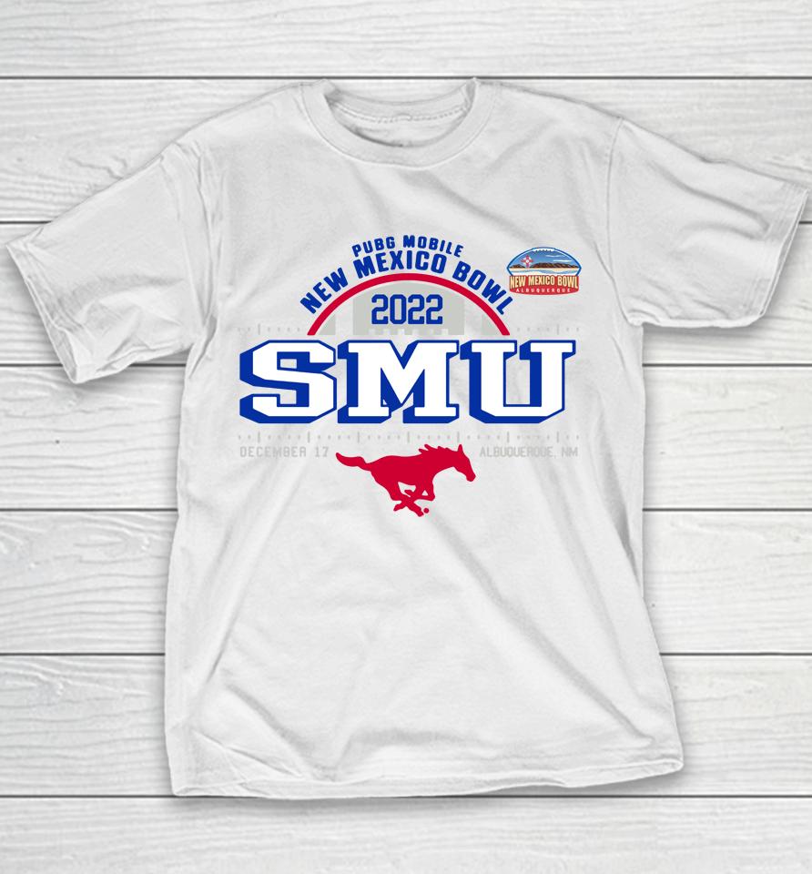 Smu Mustangs White New Mexico Bowl Youth T-Shirt