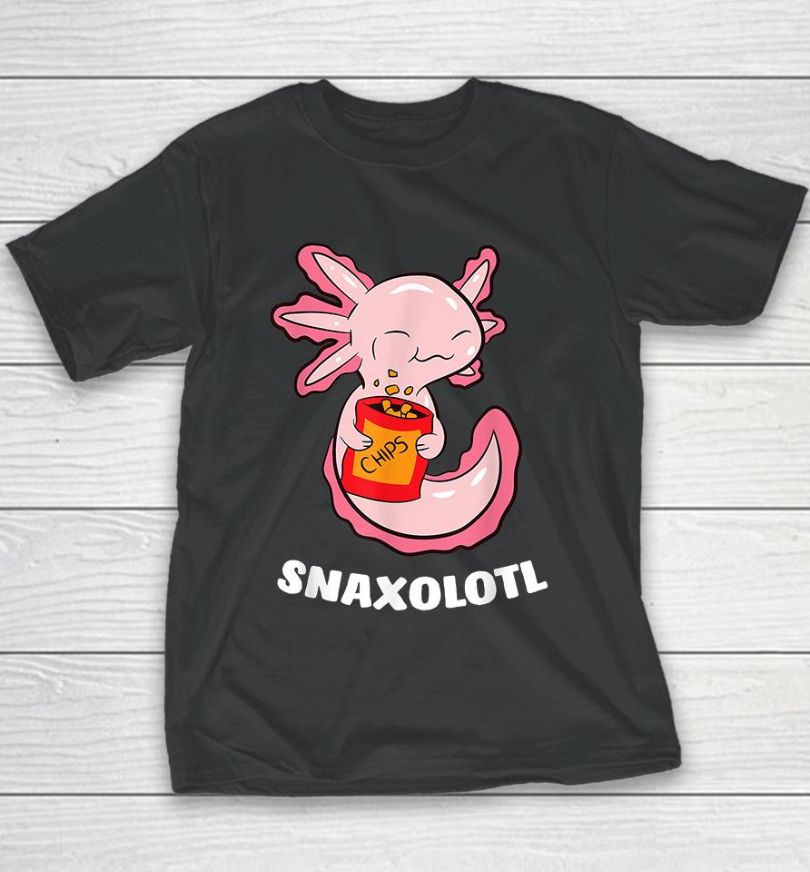 Snacks Axolotl Snaxolotl Youth T-Shirt
