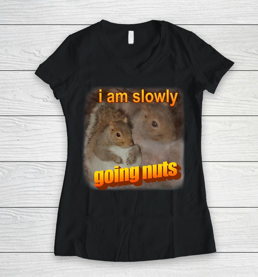 Snazzyseagull I Am Slowly Going Nuts Women V-Neck T-Shirt