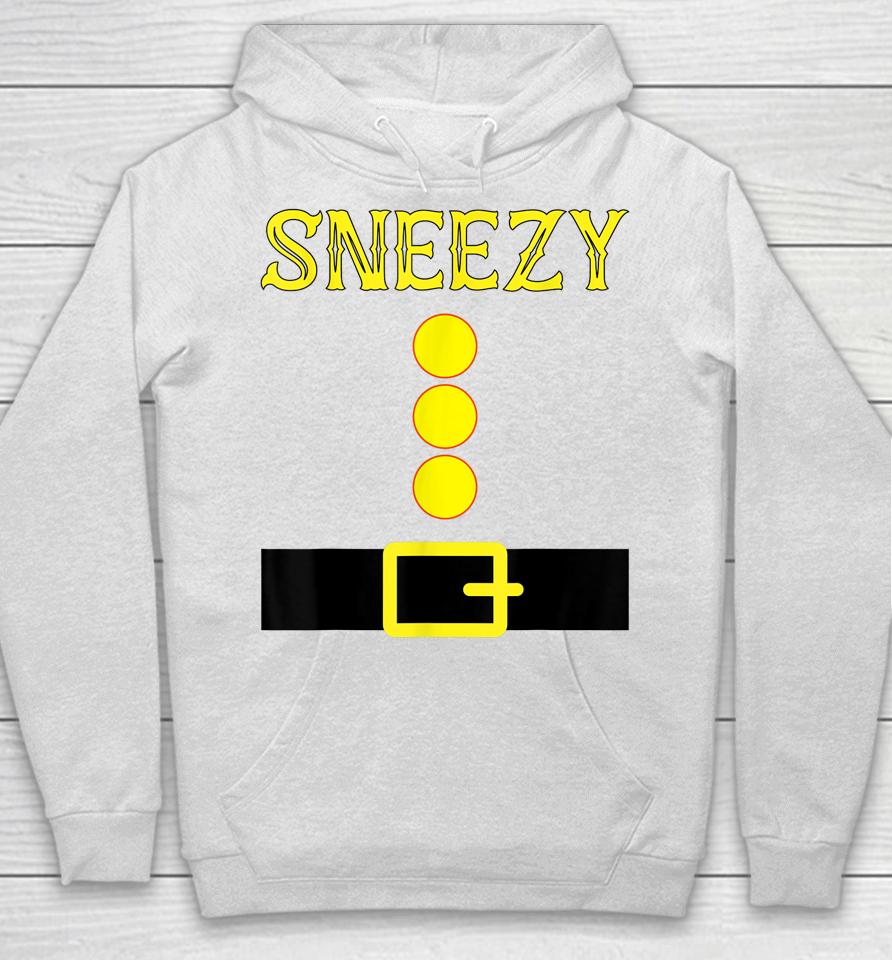 Sneezy Dwarf Group Color Family Matching Costume Halloween Hoodie
