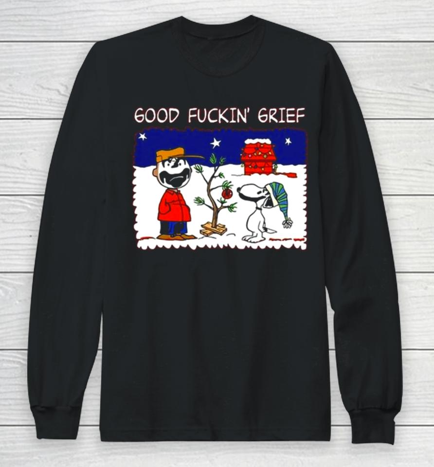 Snoopy And Charlie Brown Insane Clown Posse Good Fuckin’ Grief Long Sleeve T-Shirt