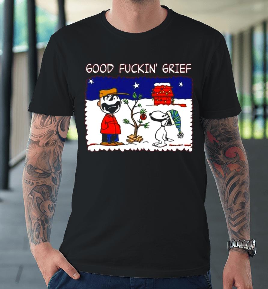 Snoopy And Charlie Brown Insane Clown Posse Good Fuckin’ Grief Premium T-Shirt