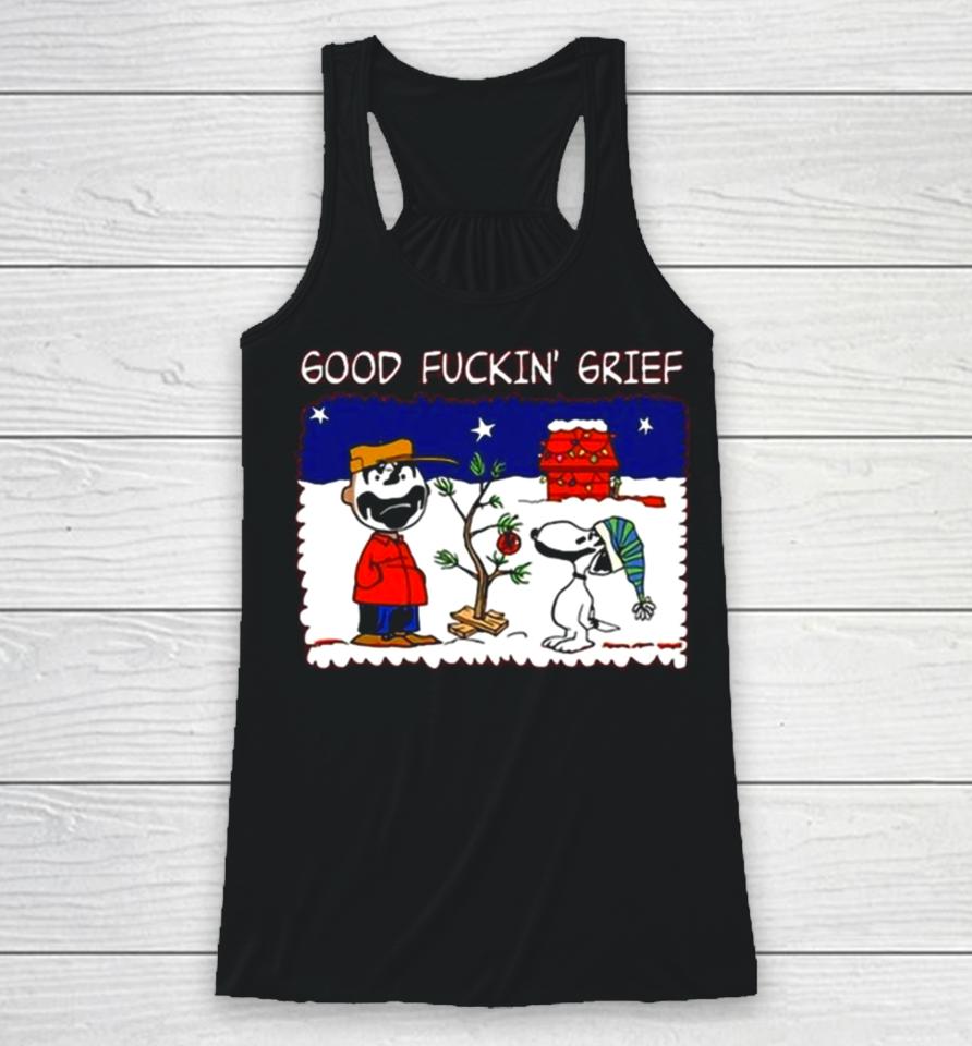 Snoopy And Charlie Brown Insane Clown Posse Good Fuckin’ Grief Racerback Tank