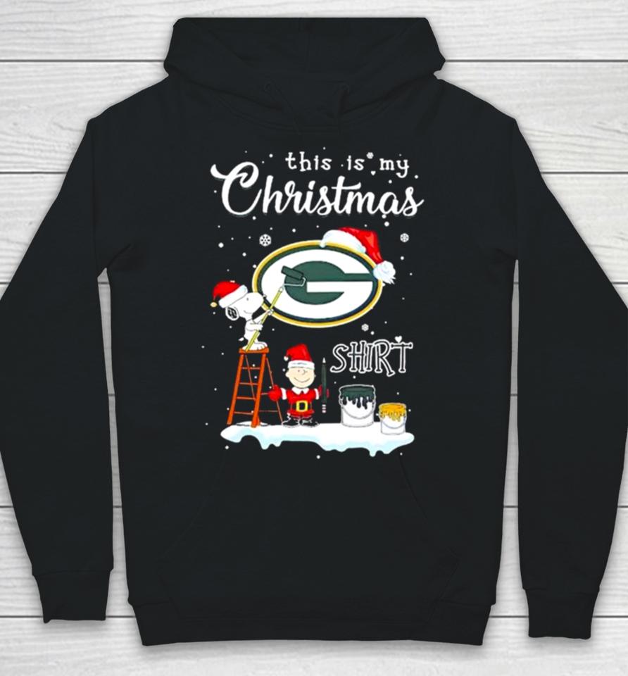 Snoopy And Charlie Brown Nfl Green Bay Packers This Is My Christmas Hoodie