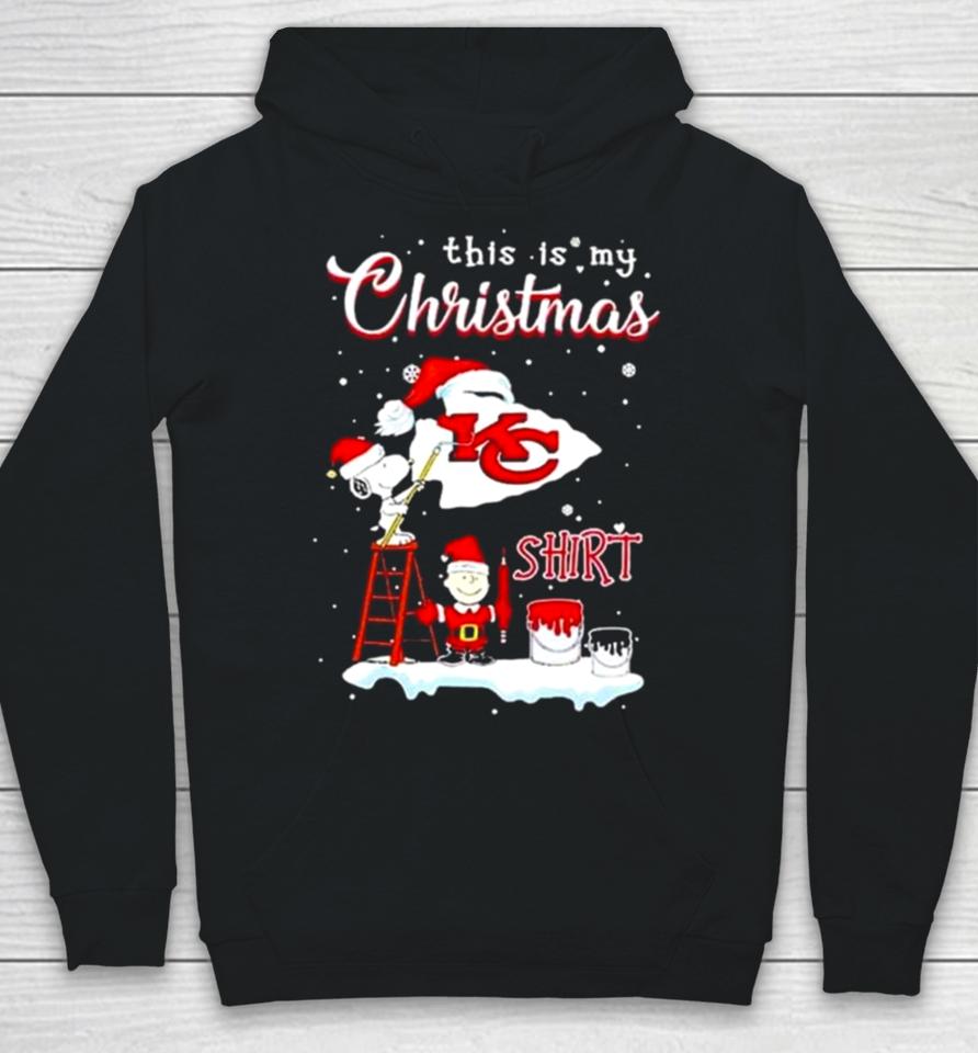 Snoopy And Charlie Brown Nfl Kansas City Chiefs This Is My Christmas Hoodie