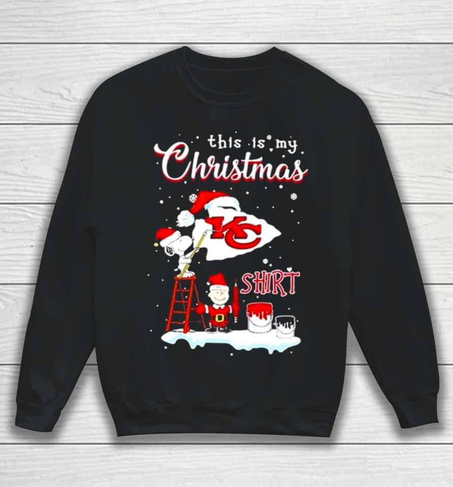 Snoopy And Charlie Brown Nfl Kansas City Chiefs This Is My Christmas Sweatshirt
