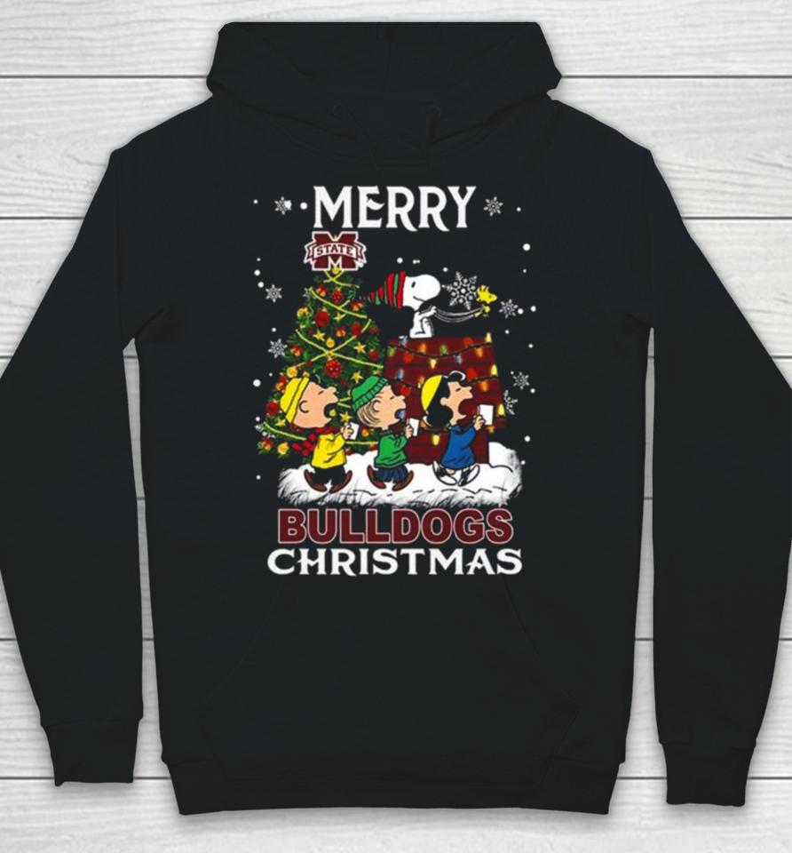 Snoopy And Friends Merry Christmas Mississippi State Bulldogs 2023 Hoodie