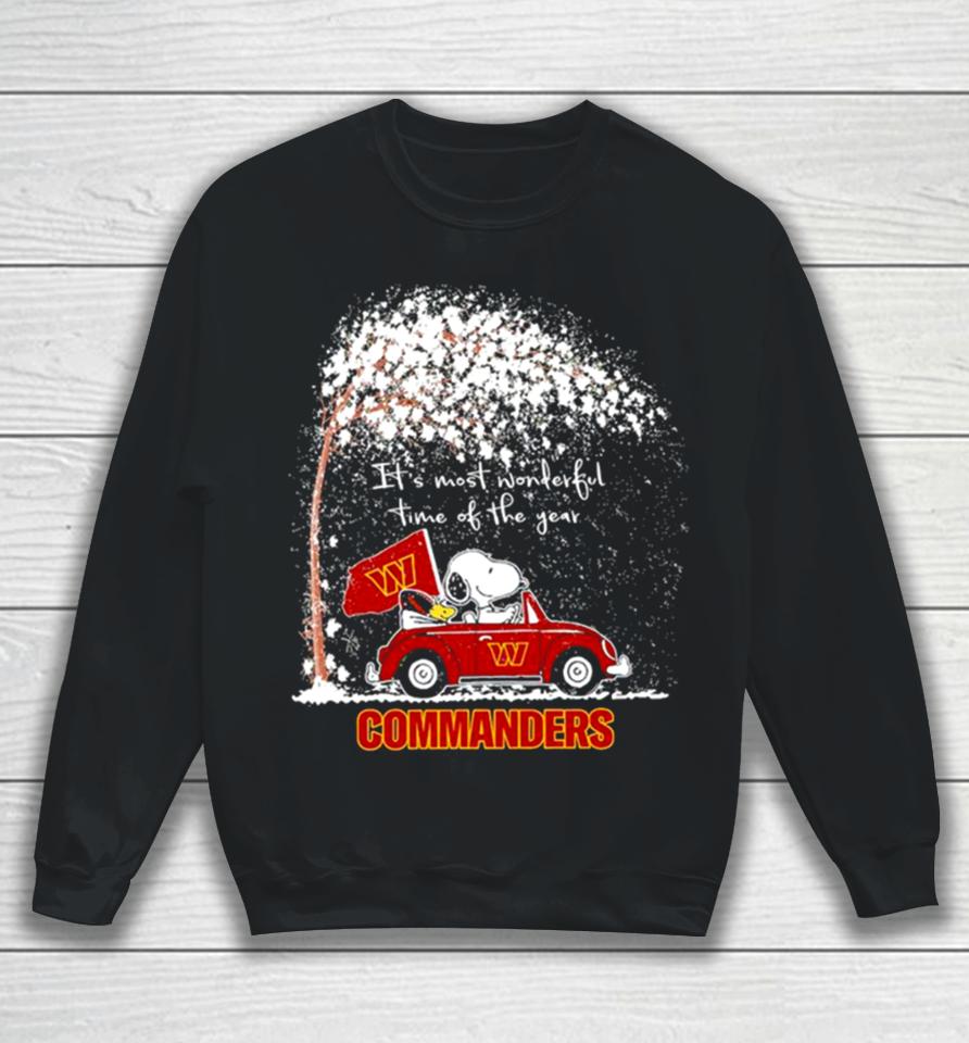 Snoopy And Woodstock Commanders Winter It’s Most Wonderful Time Of The Year Sweatshirt