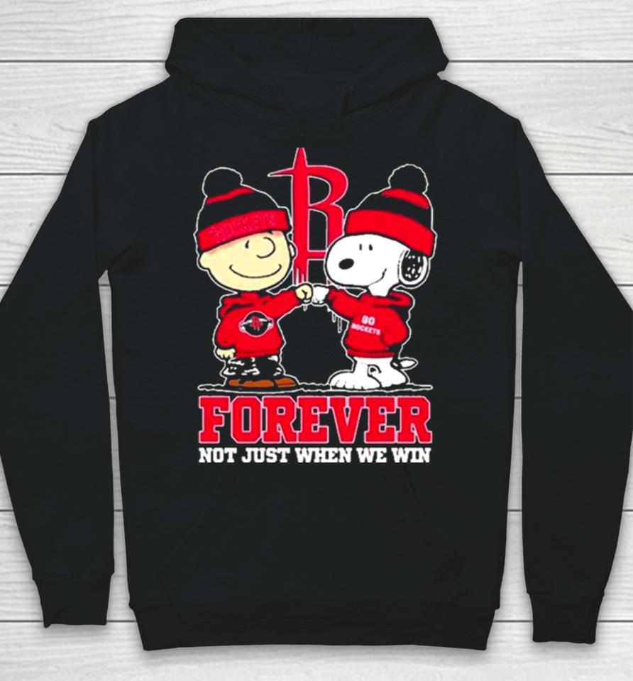 Snoopy Fist Bump Charlie Brown Houston Rockets Forever Not Just When We Win Sshirts Hoodie