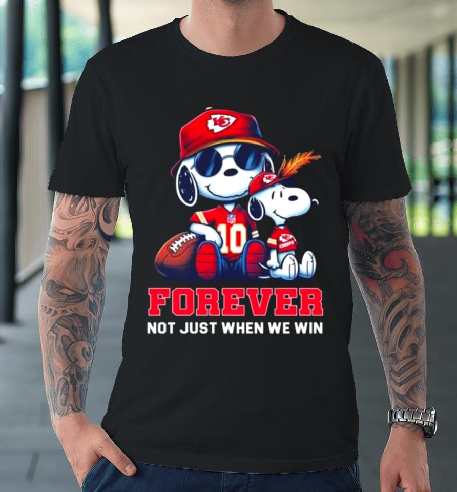 Snoopy Kansas City Chiefs 2024 Forever Not Just When We Win Premium T-Shirt