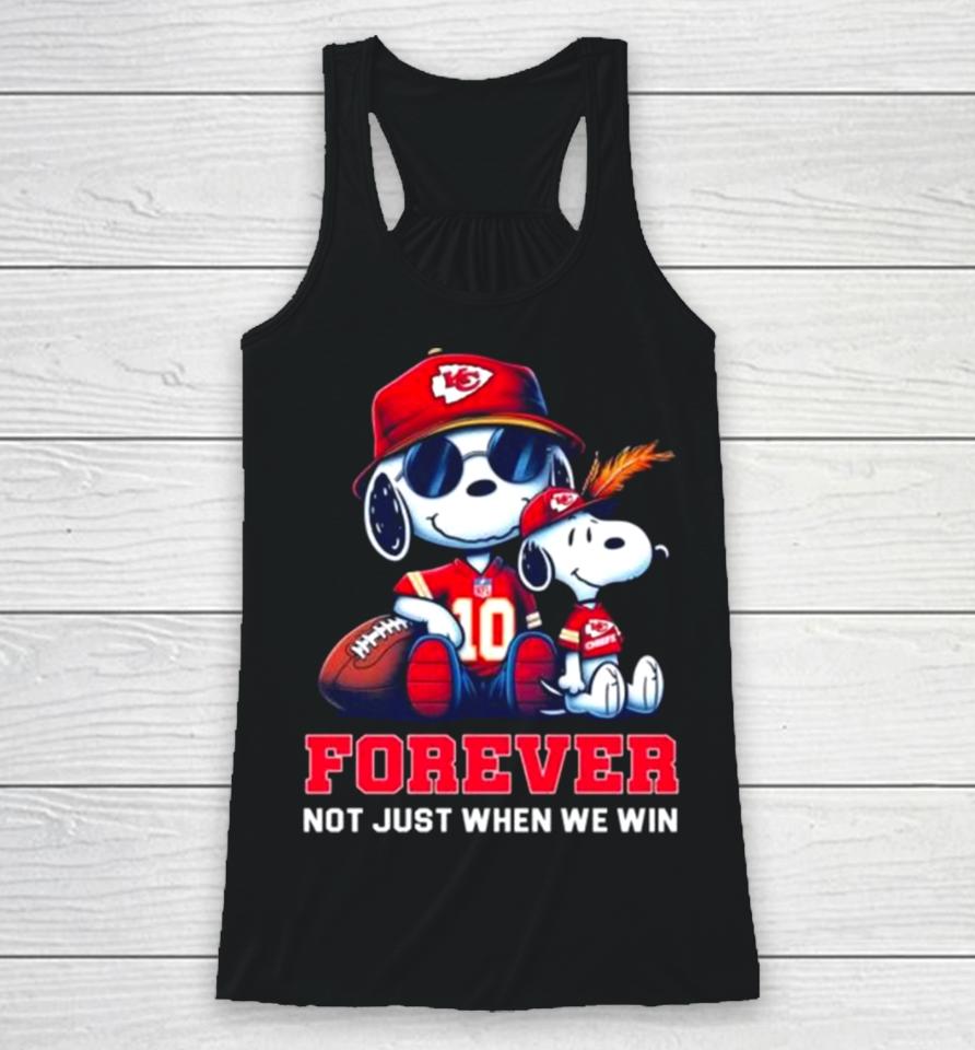 Snoopy Kansas City Chiefs 2024 Forever Not Just When We Win Racerback Tank