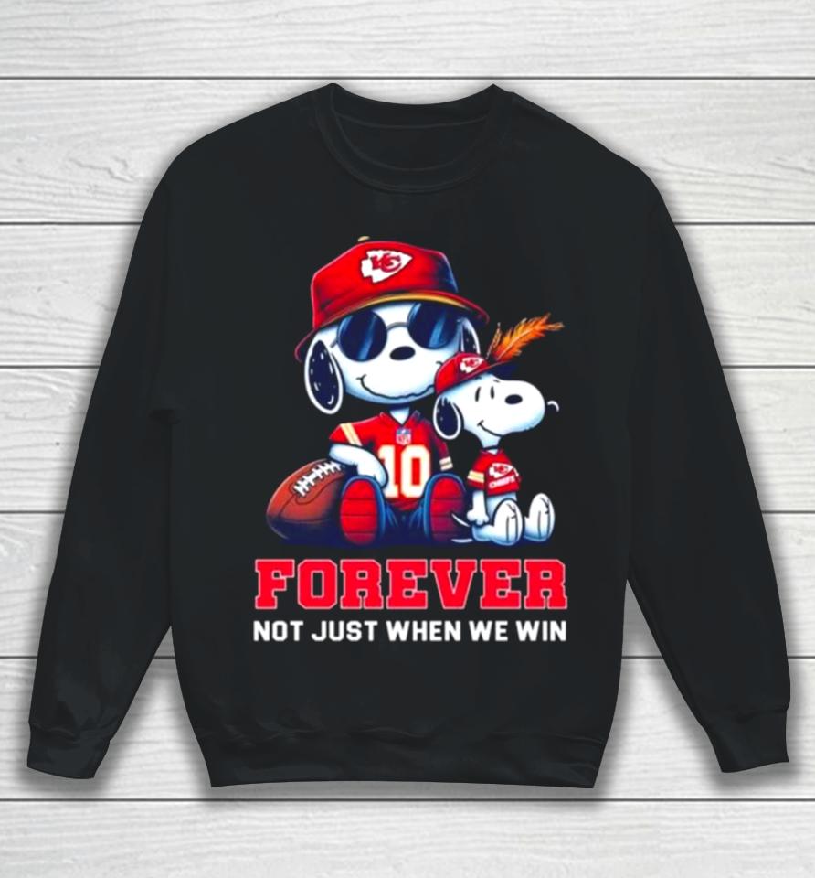 Snoopy Kansas City Chiefs 2024 Forever Not Just When We Win Sweatshirt
