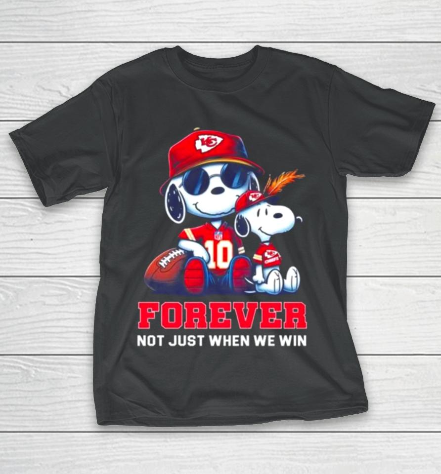 Snoopy Kansas City Chiefs 2024 Forever Not Just When We Win T-Shirt