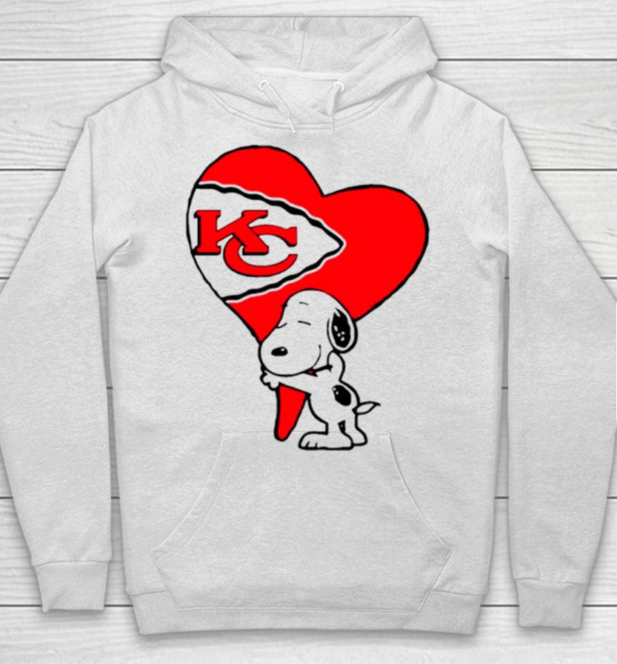 Snoopy Kc Kansas City Chiefs Heart Love Cartoon Football Hoodie