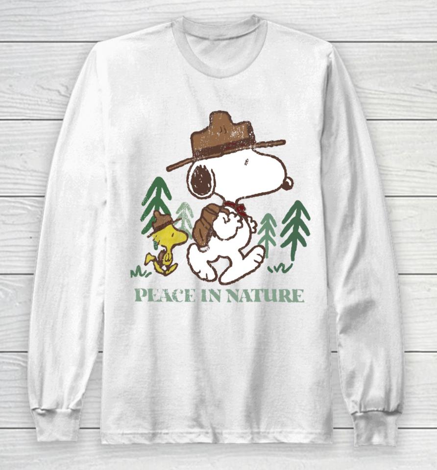 Snoopy Peace In Nature Long Sleeve T-Shirt