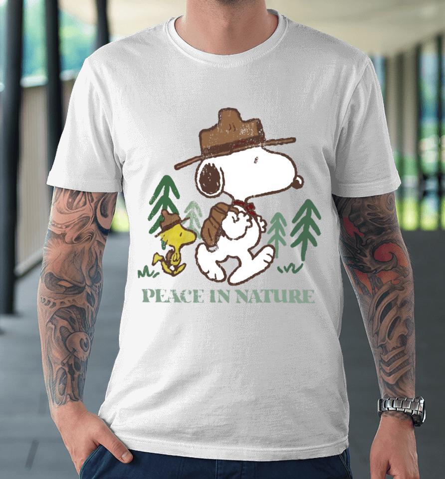 Snoopy Peace In Nature Premium T-Shirt