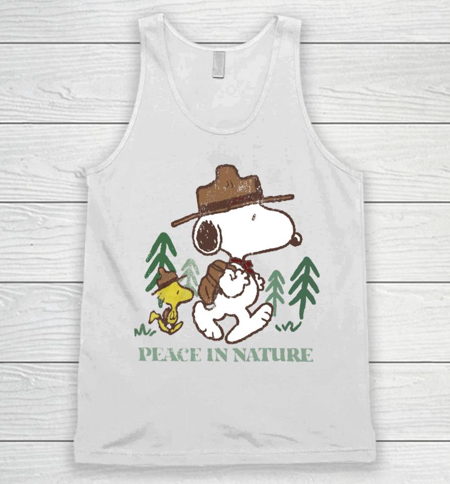Snoopy Peace In Nature Unisex Tank Top