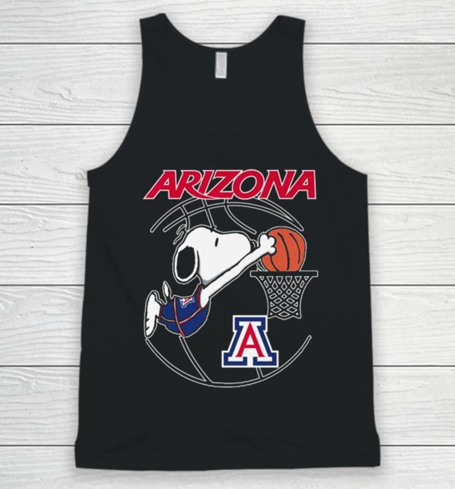 Snoopy Playing Basketball Arizona Wildcats 2024 Unisex Tank Top