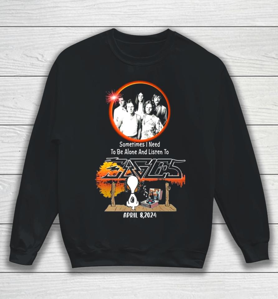 Snoopy Sometimes I Need To Be Alone And Listen To Eagles 2024 Sweatshirt