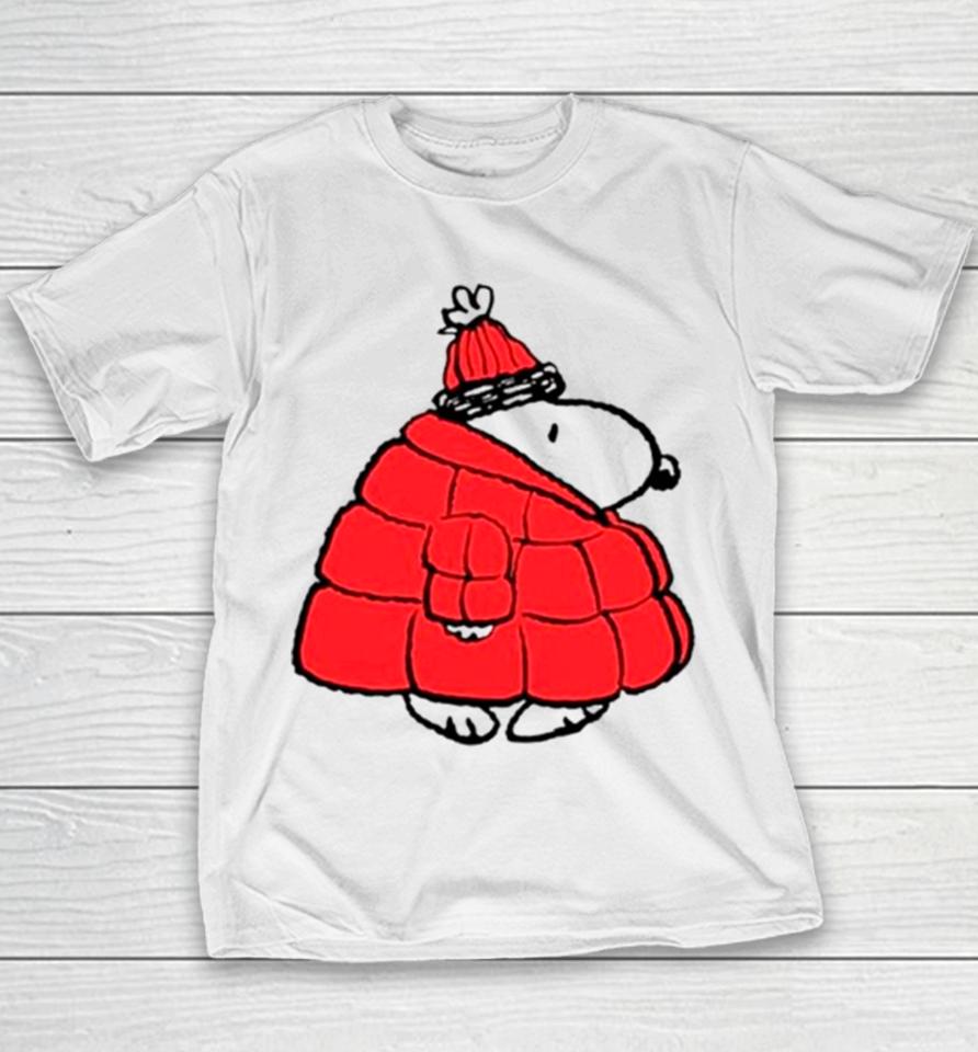 Snoopy Winter Puffy Youth T-Shirt