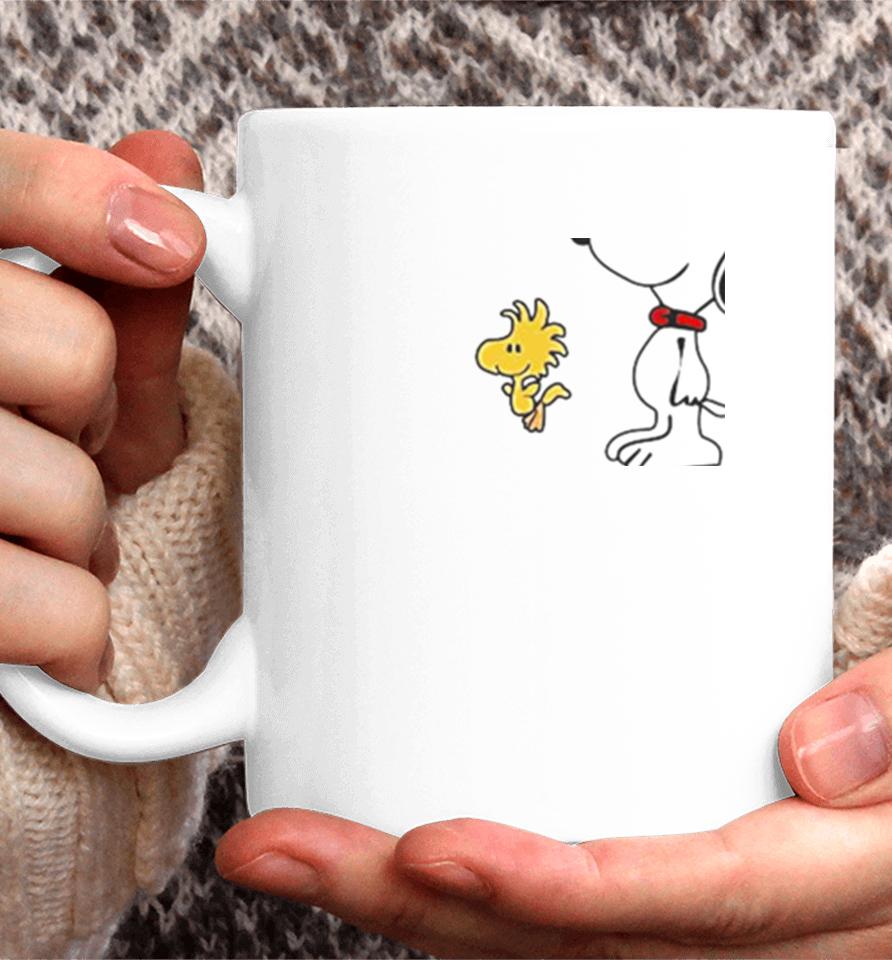 Snoopy Woodstock Sometimes I Talk To Myself Then We Both Laugh And Laugh Coffee Mug