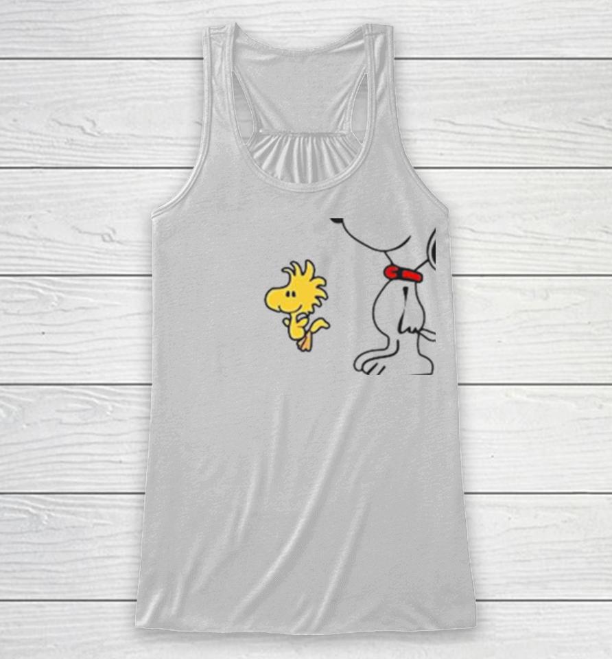 Snoopy Woodstock Sometimes I Talk To Myself Then We Both Laugh And Laugh Racerback Tank