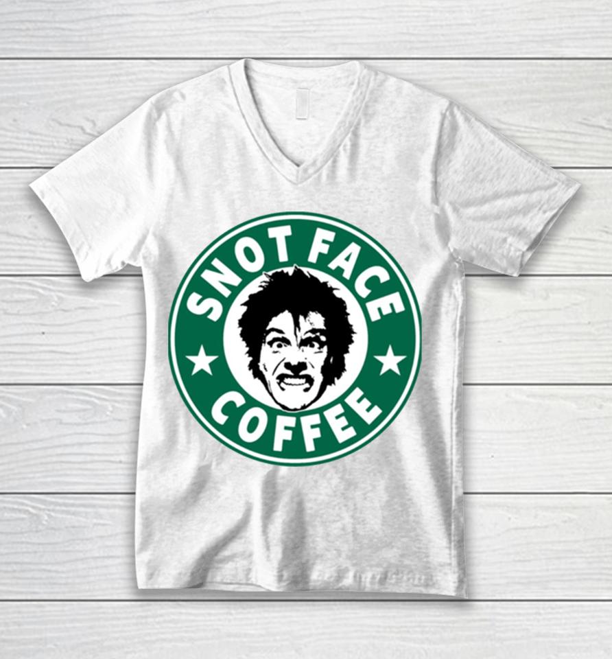 Snot Face Coffee Unisex V-Neck T-Shirt