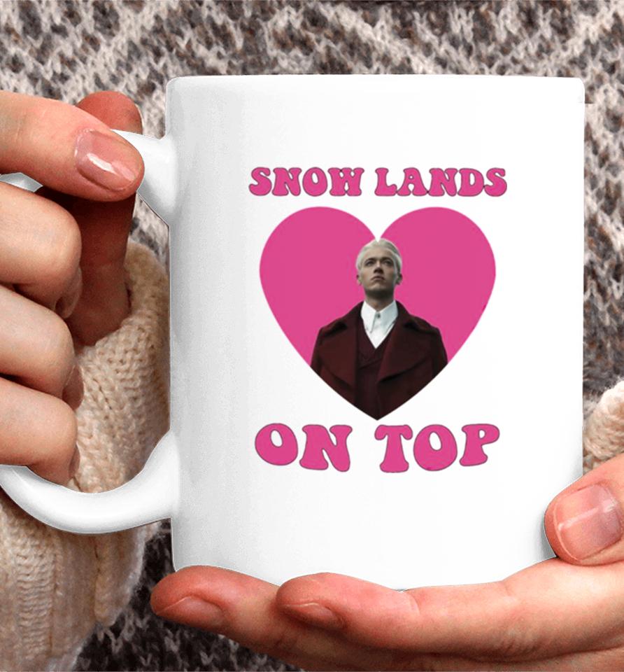 Snow Lands On Top Coriolanus Snow Tom Blyth President The Hunger Games Coffee Mug