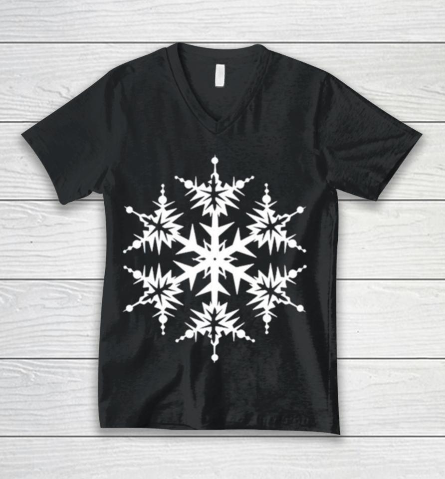 Snowflake Christmas Unisex V-Neck T-Shirt