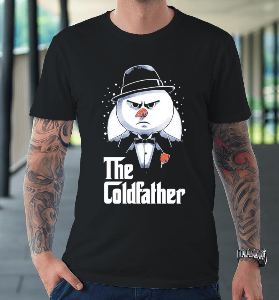 Snowman The Codfather Merry Christmas Premium T-Shirt