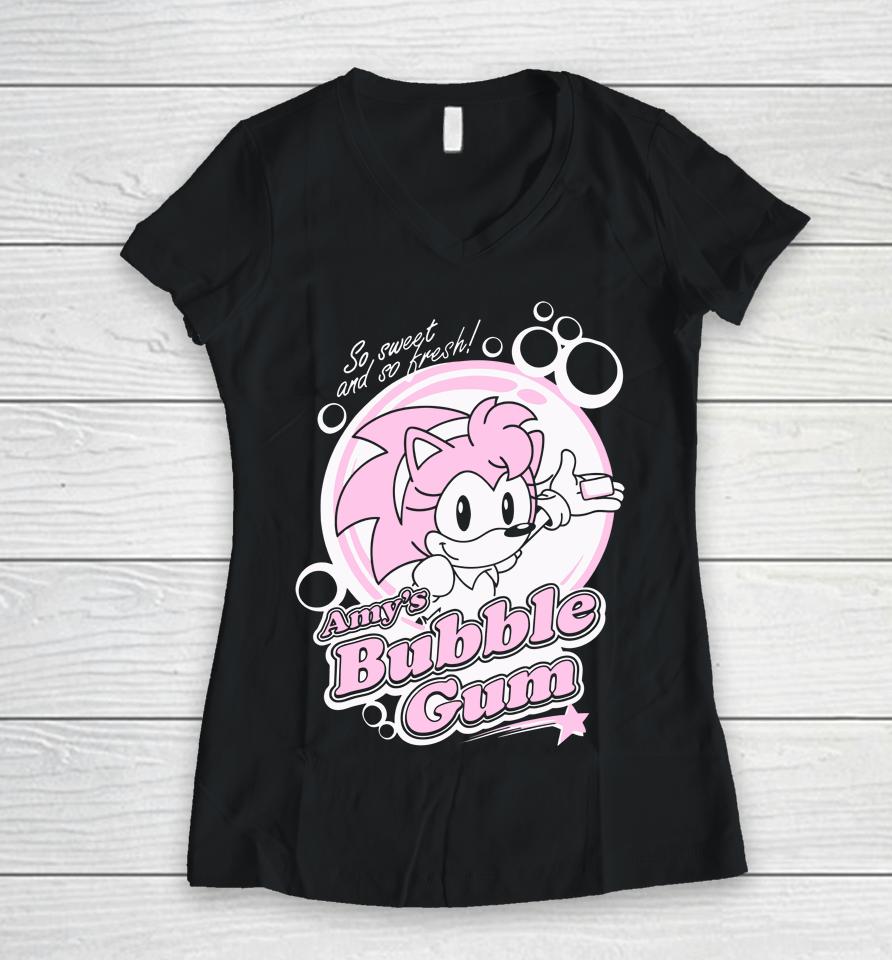 So Sweet And So Fresh Amy's Bubble Gum Women V-Neck T-Shirt