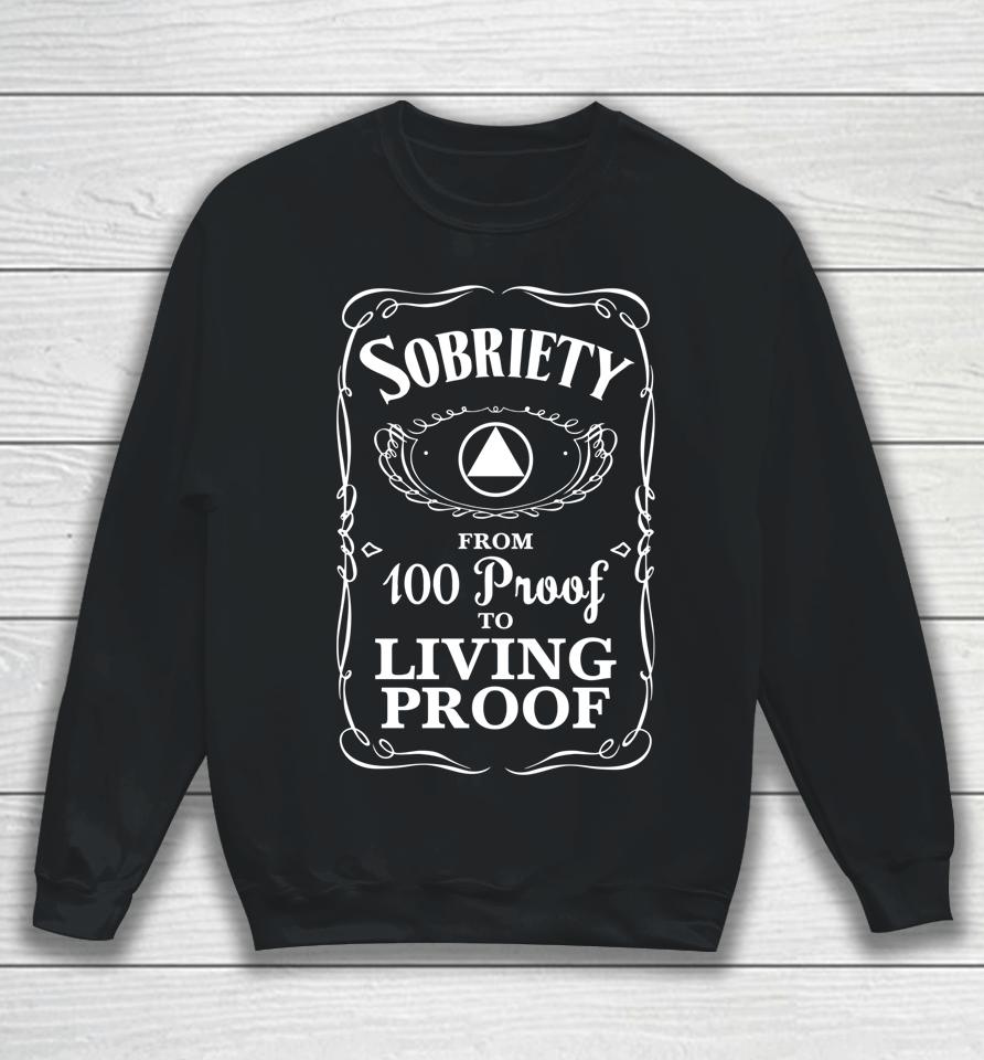 Sobriety Anniversary Living Proof Na Aa Recovery Sweatshirt