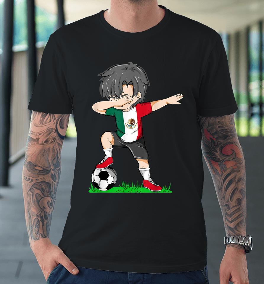 Soccer Mexico Jersey Shirt Mexican Flag Football Premium T-Shirt