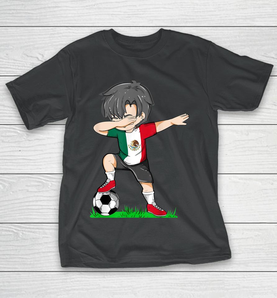 Soccer Mexico Jersey Shirt Mexican Flag Football T-Shirt